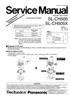 Technics - SLCH-505-X - Service manual 